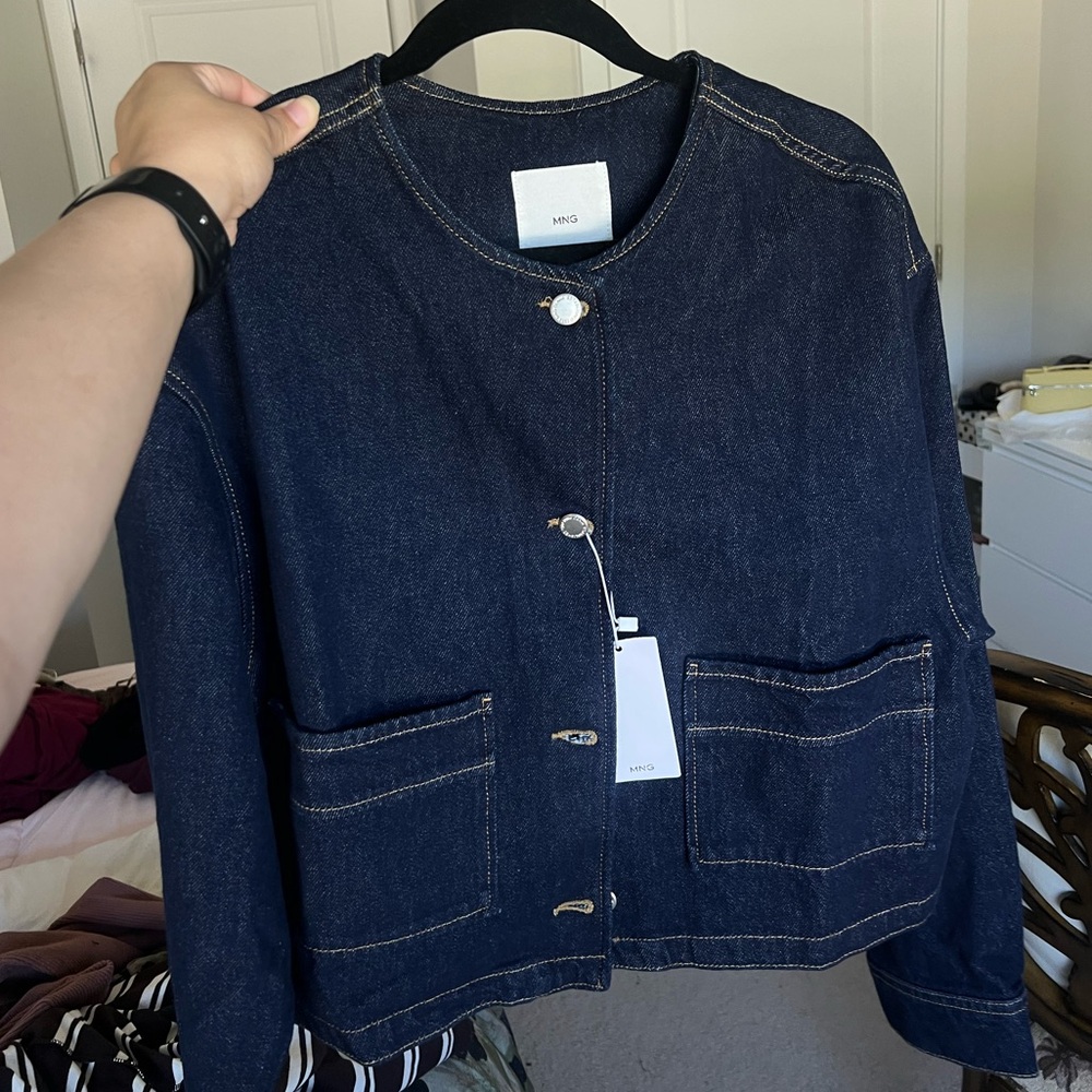 Mango Women's Indigo Jean Jacket